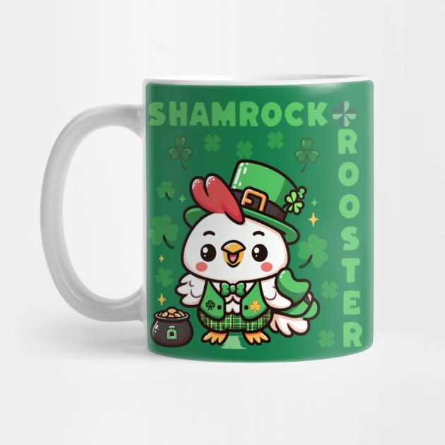 Shamrock Rooster Chicken Humor by DaysMoon